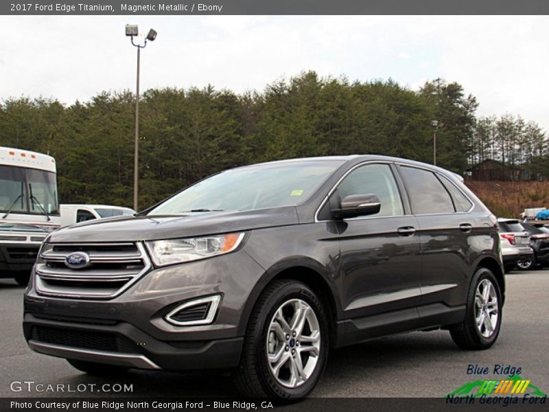 Magnetic Metallic / Ebony 2017 Ford Edge Titanium
