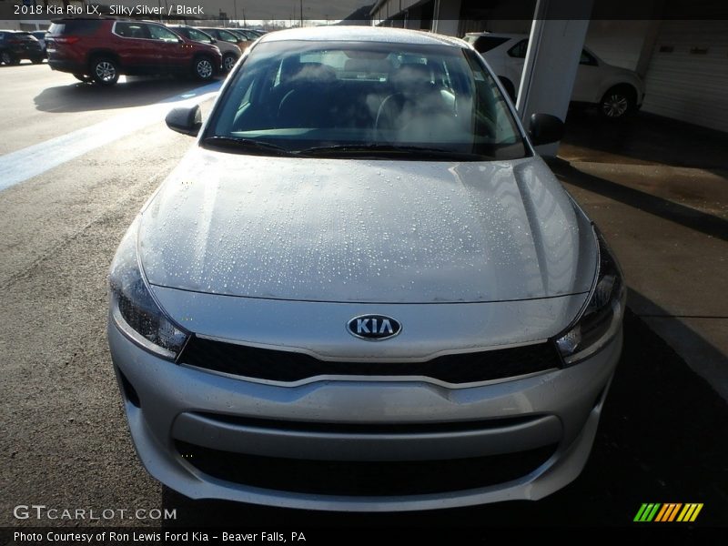 Silky Silver / Black 2018 Kia Rio LX
