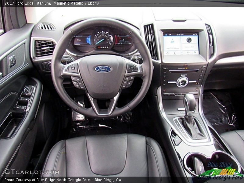 Magnetic Metallic / Ebony 2017 Ford Edge Titanium