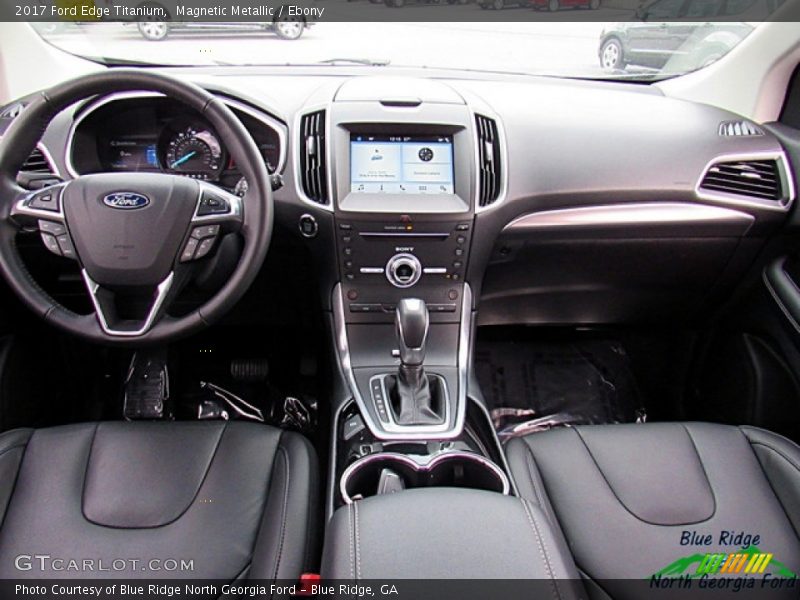 Magnetic Metallic / Ebony 2017 Ford Edge Titanium