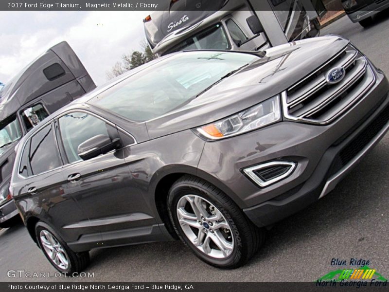 Magnetic Metallic / Ebony 2017 Ford Edge Titanium