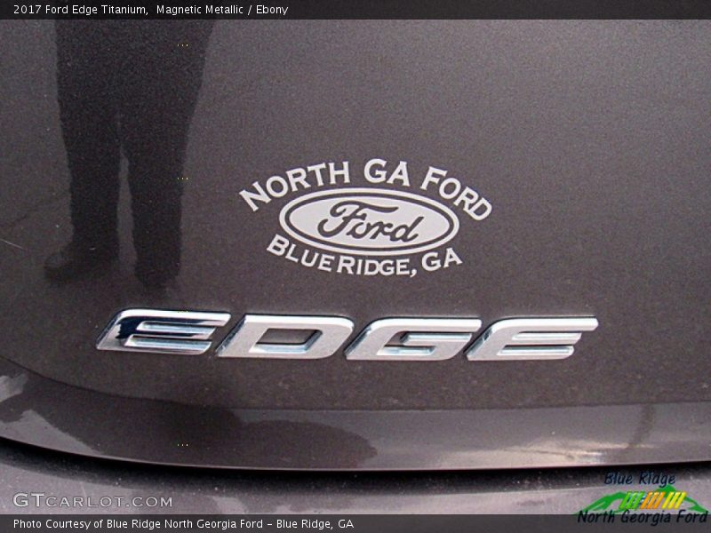 Magnetic Metallic / Ebony 2017 Ford Edge Titanium