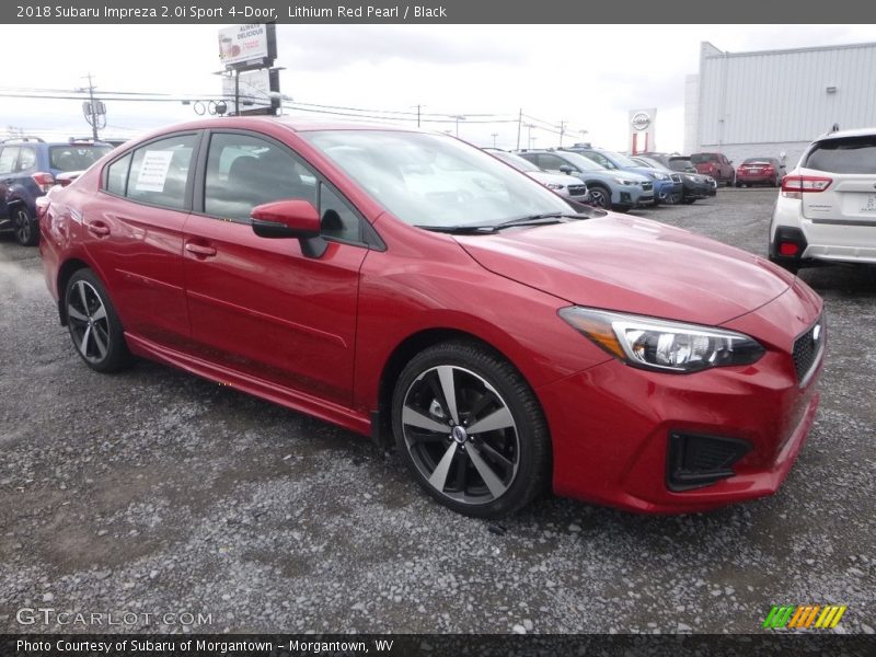 Lithium Red Pearl / Black 2018 Subaru Impreza 2.0i Sport 4-Door