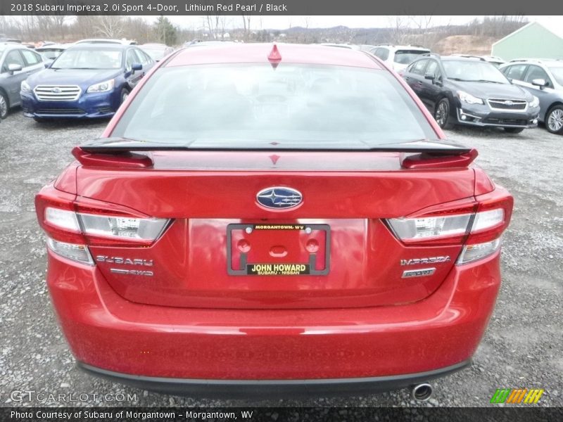 Lithium Red Pearl / Black 2018 Subaru Impreza 2.0i Sport 4-Door