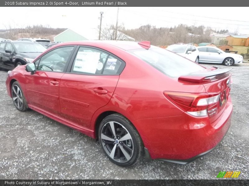 Lithium Red Pearl / Black 2018 Subaru Impreza 2.0i Sport 4-Door