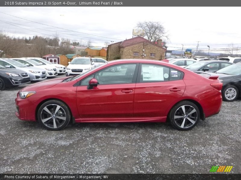 Lithium Red Pearl / Black 2018 Subaru Impreza 2.0i Sport 4-Door