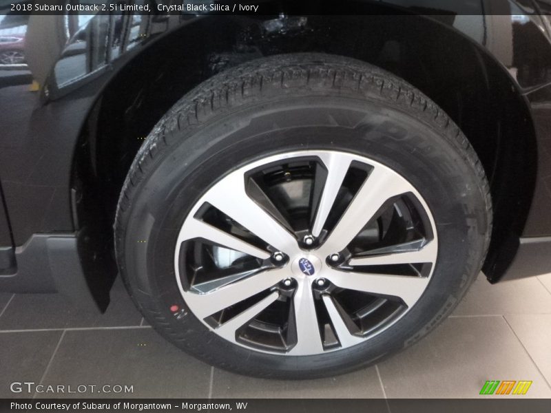 Crystal Black Silica / Ivory 2018 Subaru Outback 2.5i Limited
