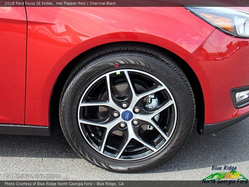 Hot Pepper Red / Charcoal Black 2018 Ford Focus SE Sedan
