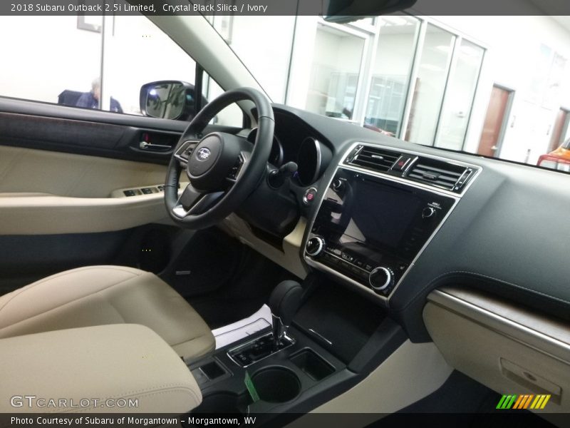 Crystal Black Silica / Ivory 2018 Subaru Outback 2.5i Limited