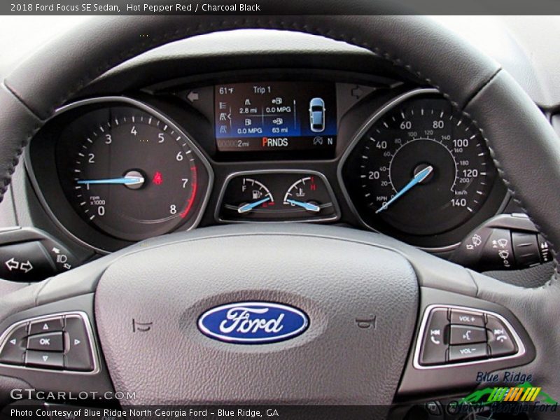 Hot Pepper Red / Charcoal Black 2018 Ford Focus SE Sedan