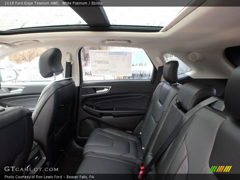 White Platinum / Ebony 2018 Ford Edge Titanium AWD