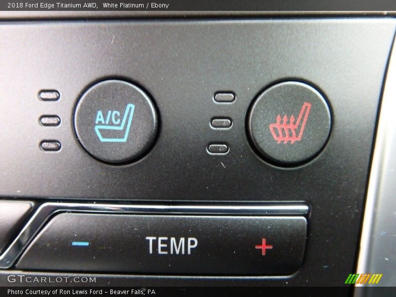Controls of 2018 Edge Titanium AWD