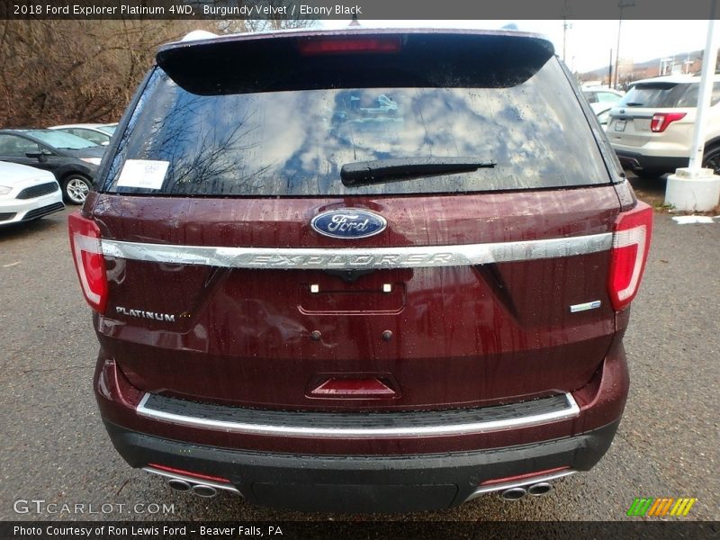 Burgundy Velvet / Ebony Black 2018 Ford Explorer Platinum 4WD