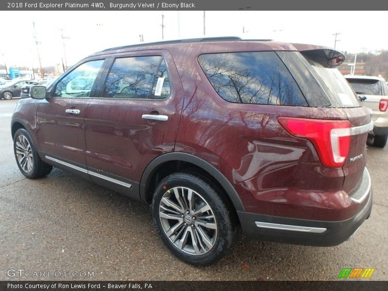 Burgundy Velvet / Ebony Black 2018 Ford Explorer Platinum 4WD