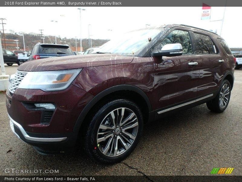 Burgundy Velvet / Ebony Black 2018 Ford Explorer Platinum 4WD