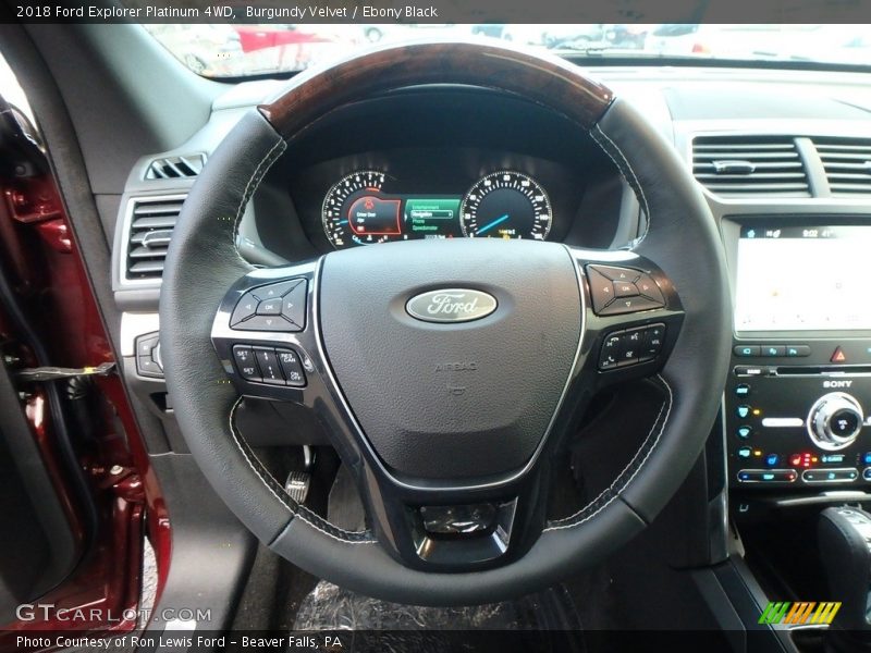 Burgundy Velvet / Ebony Black 2018 Ford Explorer Platinum 4WD
