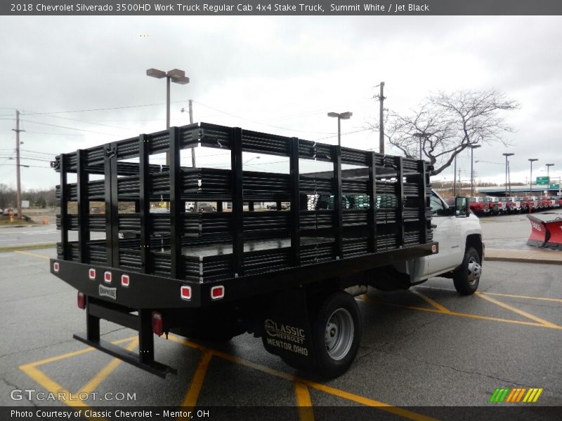 Summit White / Jet Black 2018 Chevrolet Silverado 3500HD Work Truck Regular Cab 4x4 Stake Truck