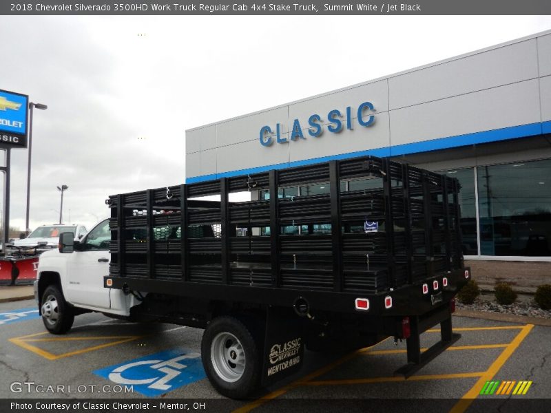 Summit White / Jet Black 2018 Chevrolet Silverado 3500HD Work Truck Regular Cab 4x4 Stake Truck