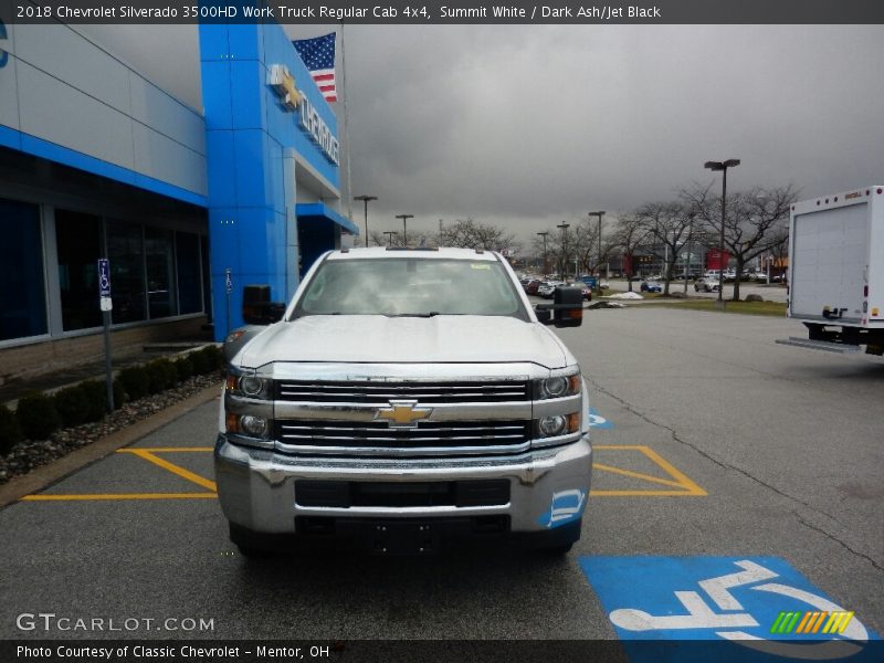 Summit White / Dark Ash/Jet Black 2018 Chevrolet Silverado 3500HD Work Truck Regular Cab 4x4