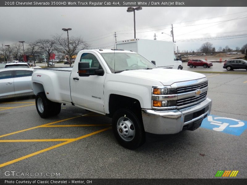 Summit White / Dark Ash/Jet Black 2018 Chevrolet Silverado 3500HD Work Truck Regular Cab 4x4