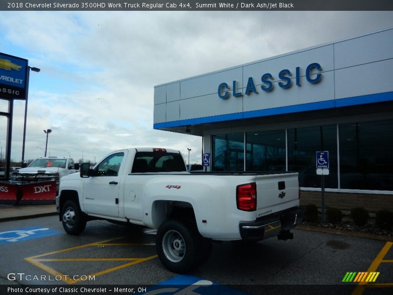 Summit White / Dark Ash/Jet Black 2018 Chevrolet Silverado 3500HD Work Truck Regular Cab 4x4