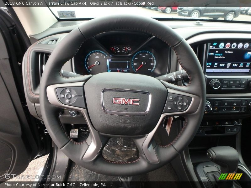 Onyx Black / Jet Black/­Cobalt Red 2018 GMC Canyon All Terrain Crew Cab 4x4