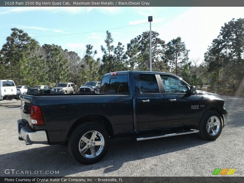 Maximum Steel Metallic / Black/Diesel Gray 2018 Ram 1500 Big Horn Quad Cab