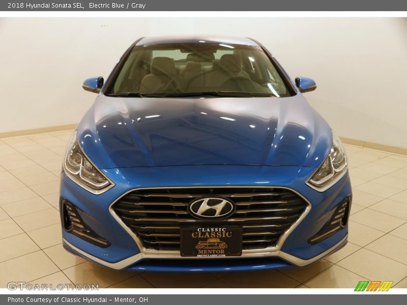 Electric Blue / Gray 2018 Hyundai Sonata SEL