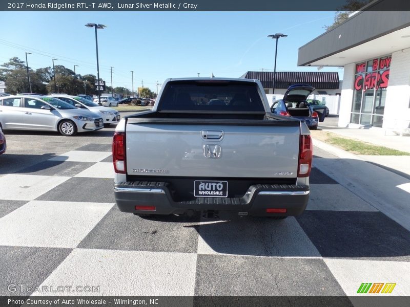 Lunar Silver Metallic / Gray 2017 Honda Ridgeline RTL-T AWD