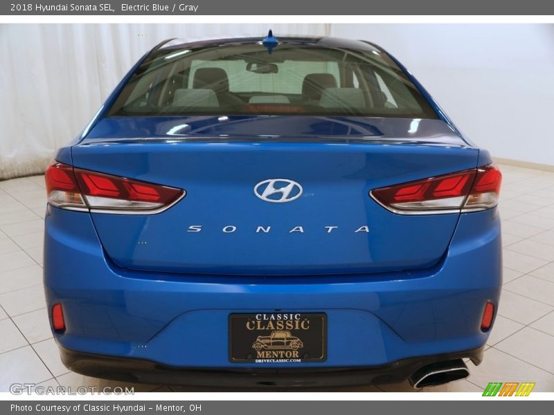 Electric Blue / Gray 2018 Hyundai Sonata SEL
