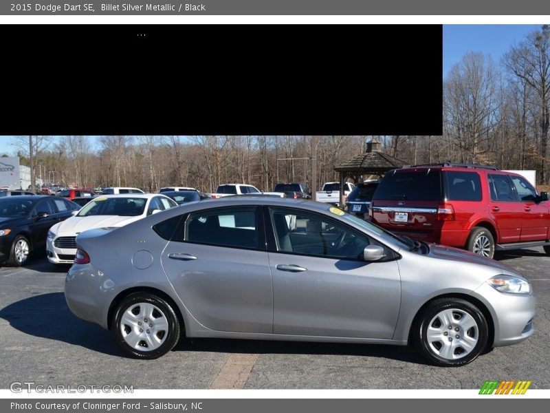 Billet Silver Metallic / Black 2015 Dodge Dart SE
