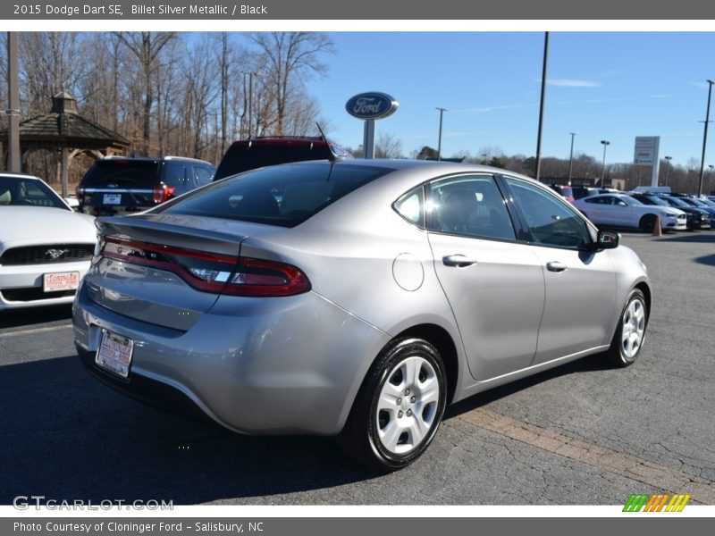 Billet Silver Metallic / Black 2015 Dodge Dart SE