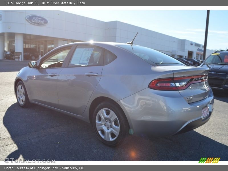 Billet Silver Metallic / Black 2015 Dodge Dart SE