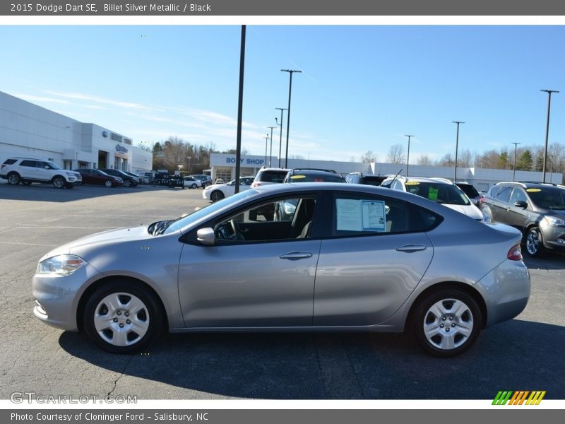 Billet Silver Metallic / Black 2015 Dodge Dart SE