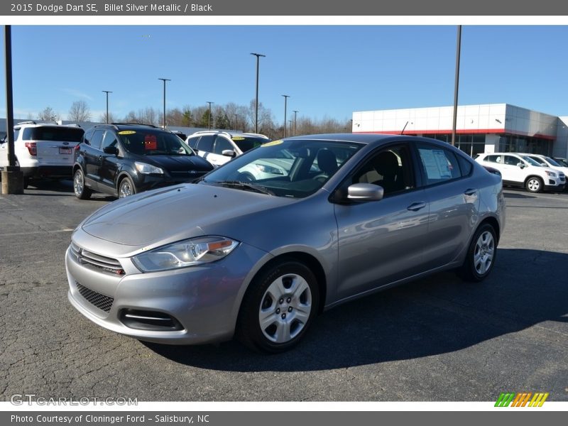 Billet Silver Metallic / Black 2015 Dodge Dart SE