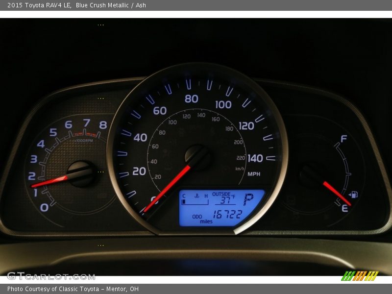 Blue Crush Metallic / Ash 2015 Toyota RAV4 LE