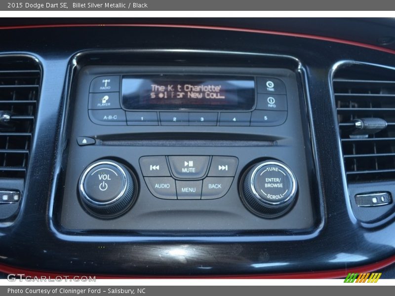 Billet Silver Metallic / Black 2015 Dodge Dart SE