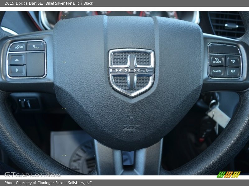 Billet Silver Metallic / Black 2015 Dodge Dart SE