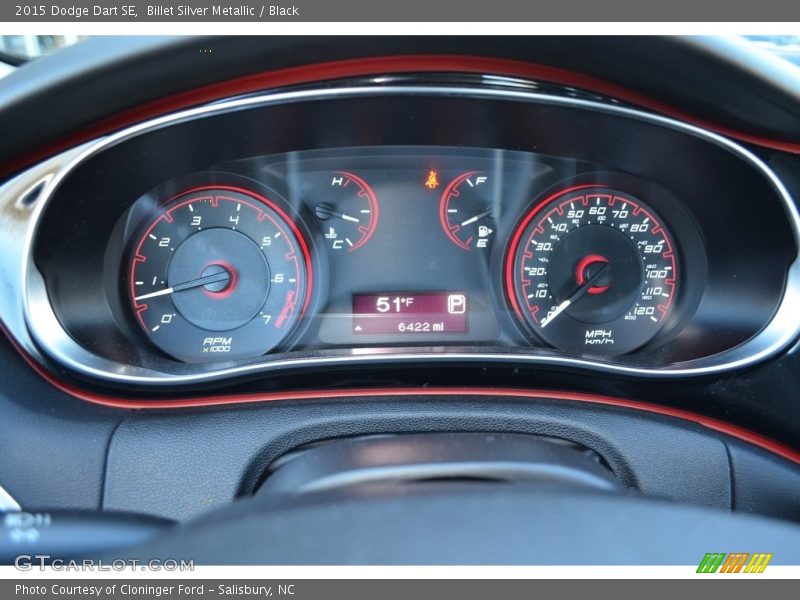 Billet Silver Metallic / Black 2015 Dodge Dart SE