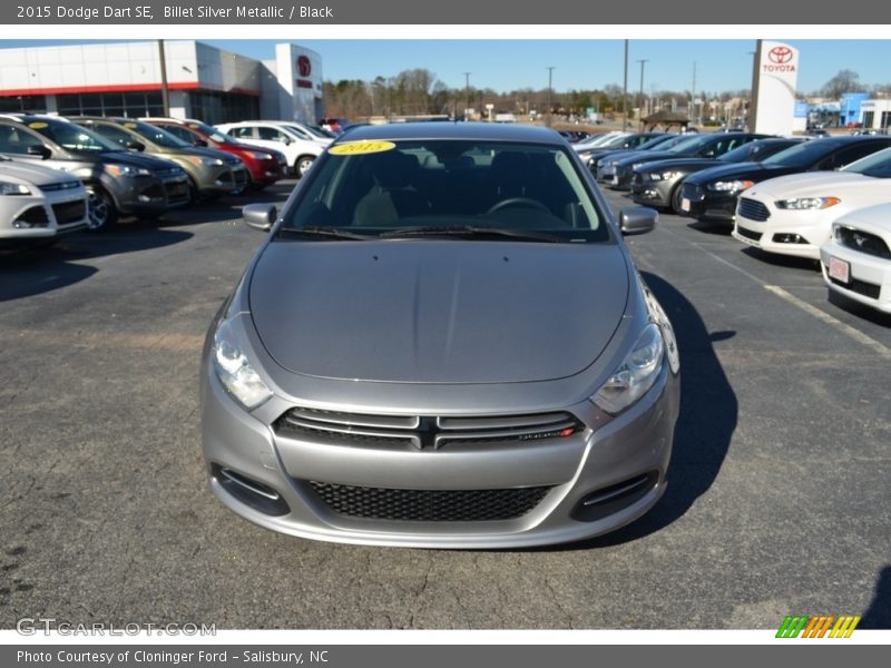 Billet Silver Metallic / Black 2015 Dodge Dart SE