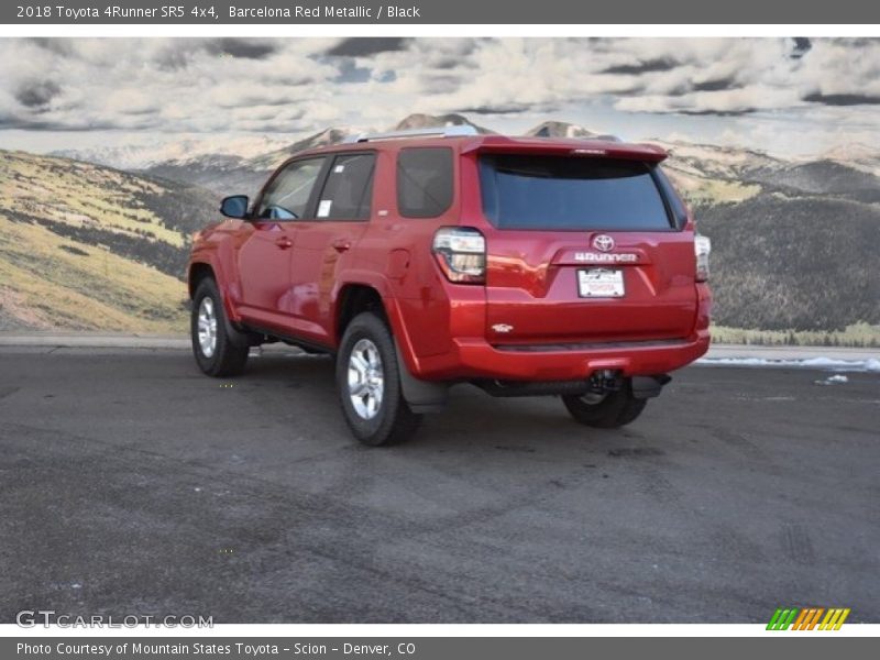 Barcelona Red Metallic / Black 2018 Toyota 4Runner SR5 4x4