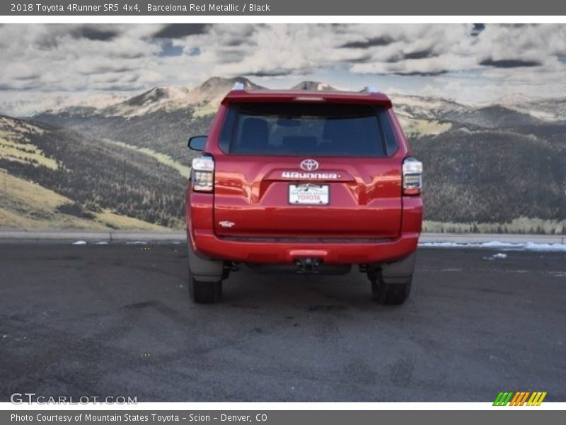 Barcelona Red Metallic / Black 2018 Toyota 4Runner SR5 4x4