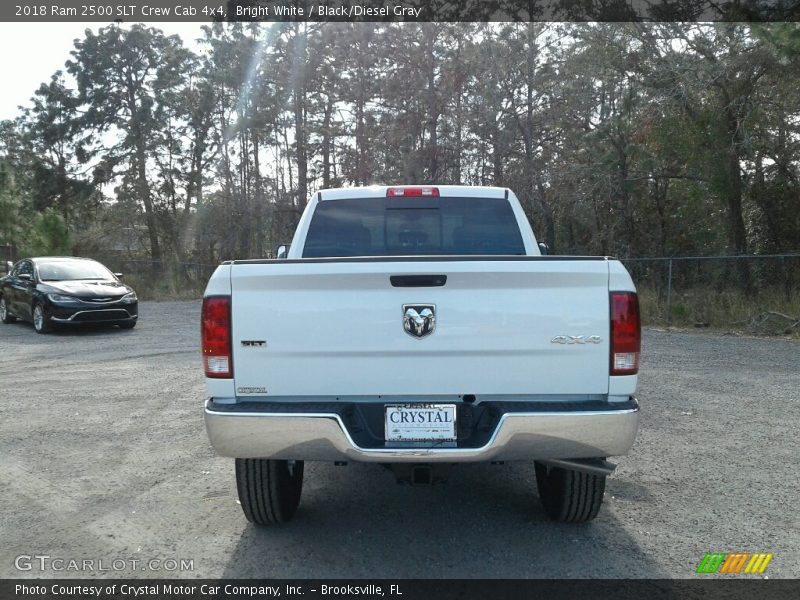 Bright White / Black/Diesel Gray 2018 Ram 2500 SLT Crew Cab 4x4