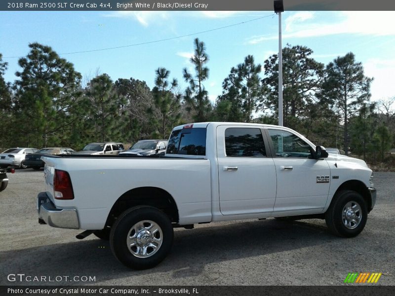 Bright White / Black/Diesel Gray 2018 Ram 2500 SLT Crew Cab 4x4