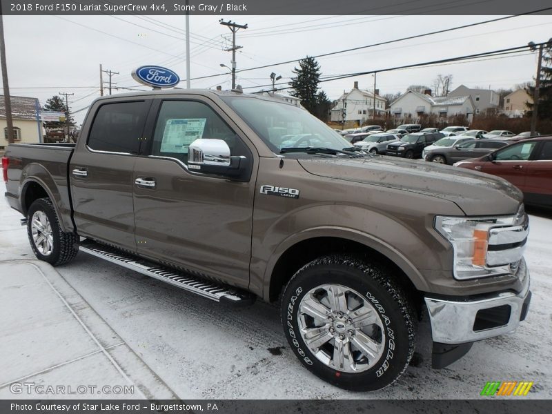 Stone Gray / Black 2018 Ford F150 Lariat SuperCrew 4x4