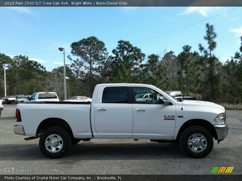 Bright White / Black/Diesel Gray 2018 Ram 2500 SLT Crew Cab 4x4