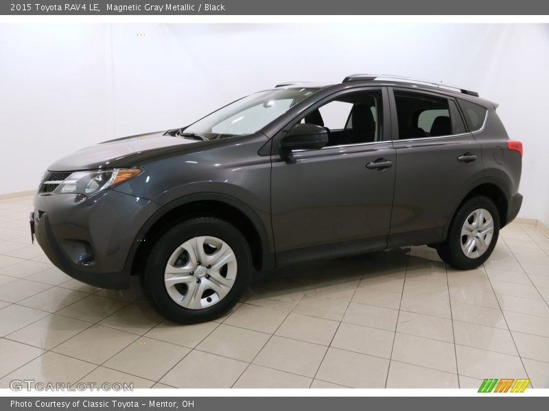 Magnetic Gray Metallic / Black 2015 Toyota RAV4 LE