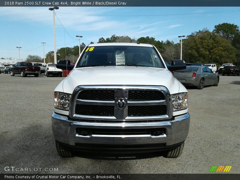 Bright White / Black/Diesel Gray 2018 Ram 2500 SLT Crew Cab 4x4