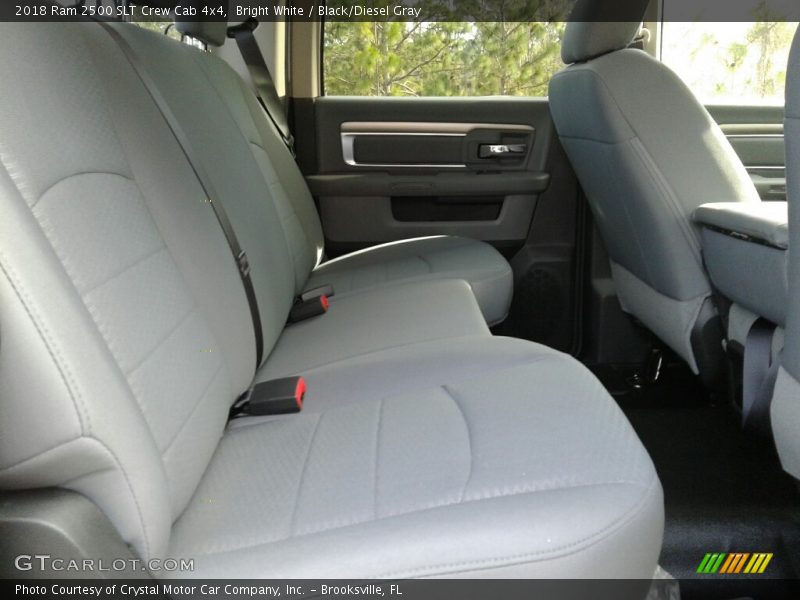 Bright White / Black/Diesel Gray 2018 Ram 2500 SLT Crew Cab 4x4