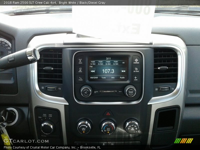 Bright White / Black/Diesel Gray 2018 Ram 2500 SLT Crew Cab 4x4